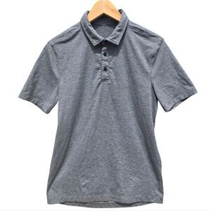 Lululemon Men's Gray Polo Shirt Short Sleeve Top Fits Like An XS - S‎